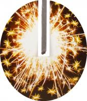 かわいい白熊のキャラとパチパチ火花が、乳幼児の感性を育む♪　絵型しろくまちゃん【手持ち花火】