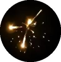 スキル「四神乱舞」で夜空を十文字に切り裂く♪　麒麟(きりん)【打上げ花火】