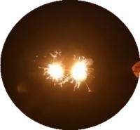 花火の神髄「美しさ」と「わくわく」♪　 Uターンスパーク(3本入)【手持ち花火】